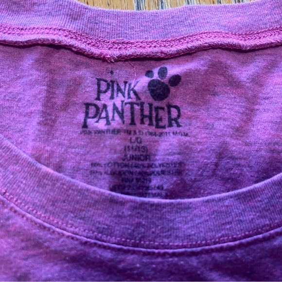 Pink panther size 12/13 juniors shirt purple color - Picture 2 of 3